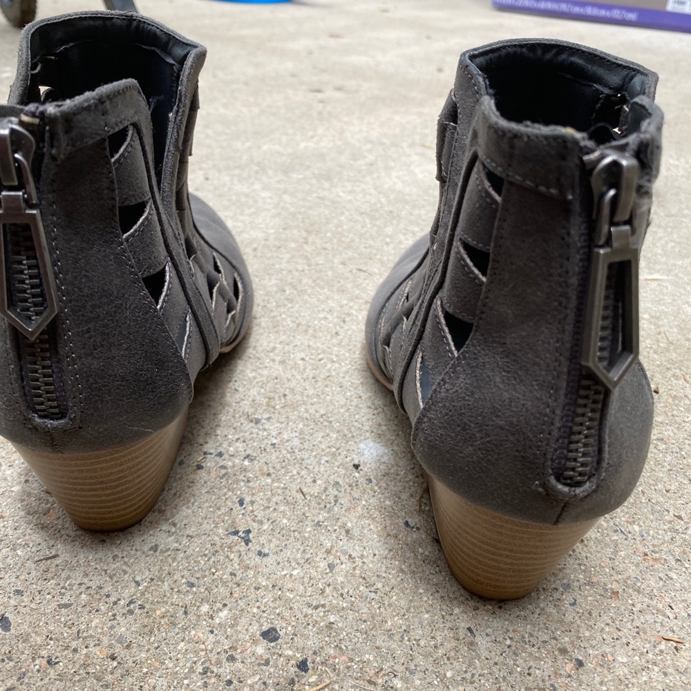 Gray Booties worn ONCE
